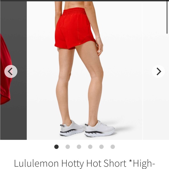 Lululemon hotty hot shorts size 4 NWT red! - Picture 6 of 7